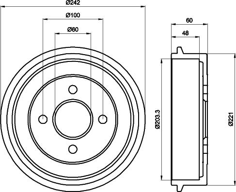 Textar 94018600 - Bremžu trumulis autospares.lv