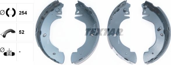 Textar 91044100 - Bremžu loku komplekts autospares.lv