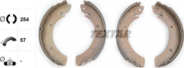 Textar 91044300 - Bremžu loku komplekts www.autospares.lv