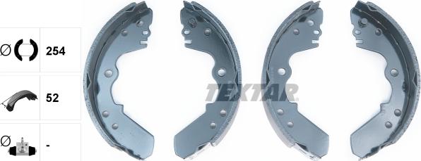 Textar 91045100 - Bremžu loku komplekts www.autospares.lv