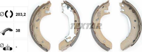 Textar 91046600 - Bremžu loku komplekts autospares.lv