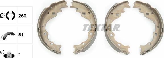 Textar 91040100 - Bremžu loku komplekts www.autospares.lv