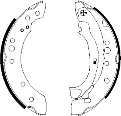 Textar 91059800 - Brake Shoe Set www.autospares.lv