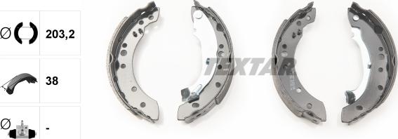 Textar 91059800 - Brake Shoe Set www.autospares.lv