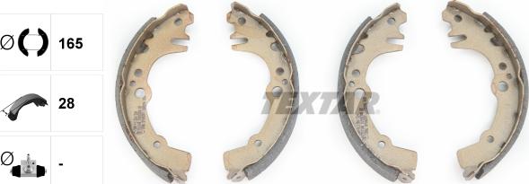 Textar 91059300 - Bremžu loku komplekts www.autospares.lv