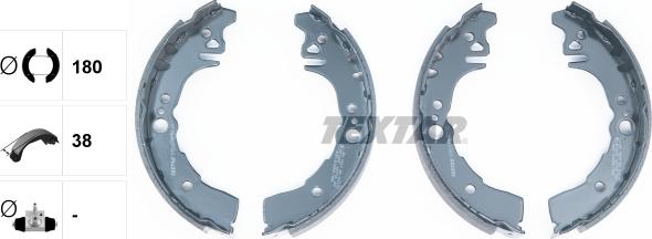 Textar 91059700 - Bremžu loku komplekts www.autospares.lv