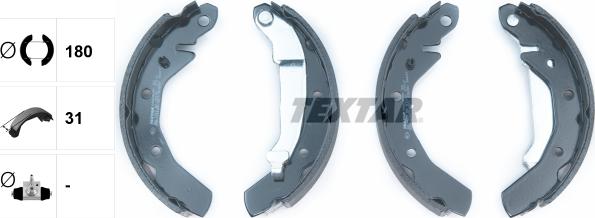 Textar 91054000 - Bremžu loku komplekts www.autospares.lv