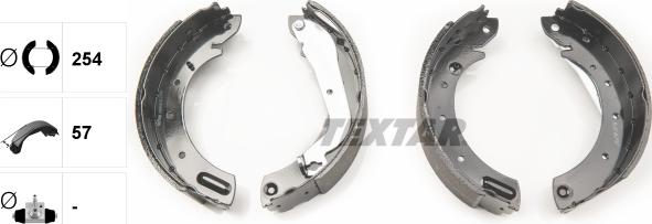 Textar 91055800 - Bremžu loku komplekts www.autospares.lv