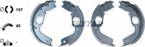 Textar 91056900 - Bremžu loku kompl., Stāvbremze www.autospares.lv