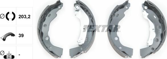 Textar 91056400 - Bremžu loku komplekts autospares.lv