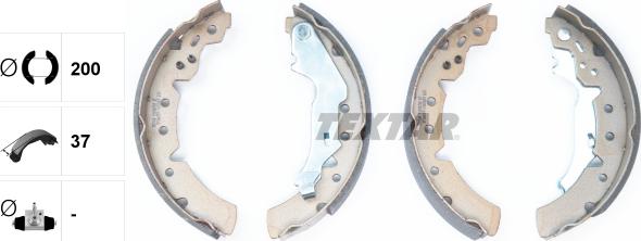 Textar 91056700 - Brake Shoe Set www.autospares.lv