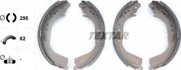 Textar 91050400 - Bremžu loku komplekts www.autospares.lv