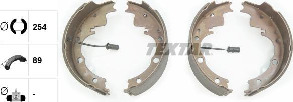 Textar 91051800 - Bremžu loku komplekts www.autospares.lv