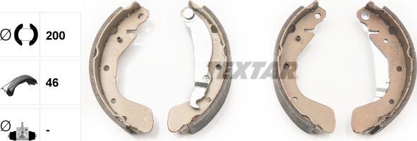 Textar 91058200 - Bremžu loku komplekts autospares.lv