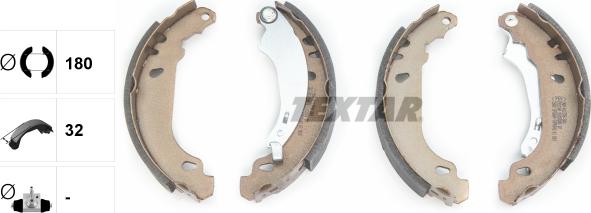 Textar 91053800 - Brake Shoe Set www.autospares.lv