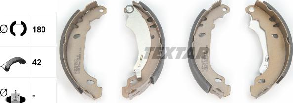 Textar 91053700 - Bremžu loku komplekts www.autospares.lv