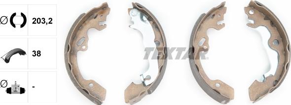 Textar 91052500 - Brake Shoe Set www.autospares.lv