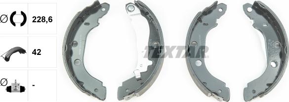 Textar 91052700 - Bremžu loku komplekts www.autospares.lv