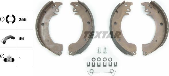 Textar 91064300 - Bremžu loku komplekts www.autospares.lv