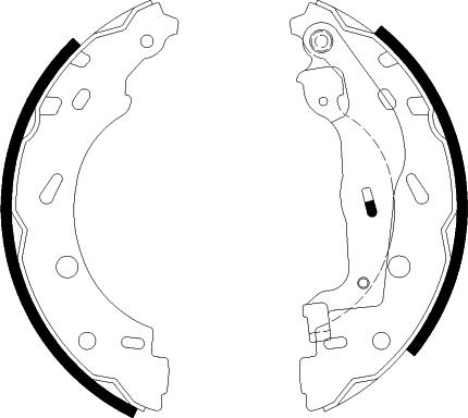 Textar 91066600 - Комплект тормозных колодок, барабанные www.autospares.lv