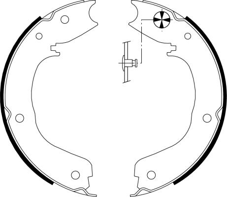 Textar 91066000 - Bremžu loku kompl., Stāvbremze www.autospares.lv