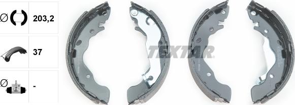 Textar 91061700 - Bremžu loku komplekts www.autospares.lv