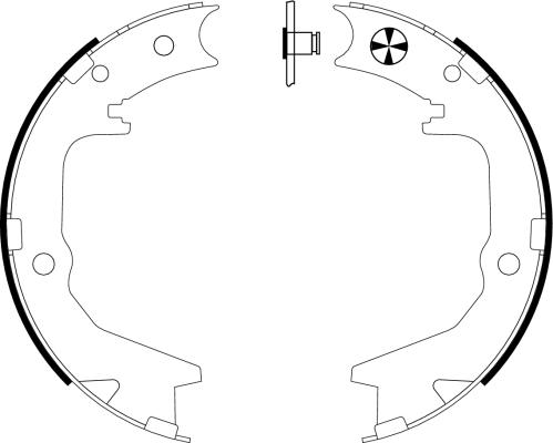 Textar 91063000 - Brake Shoe Set, parking brake www.autospares.lv