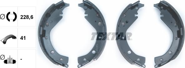 Textar 91063100 - Bremžu loku komplekts www.autospares.lv