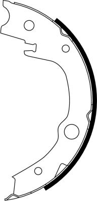 Textar 91063200 - Brake Shoe Set, parking brake www.autospares.lv