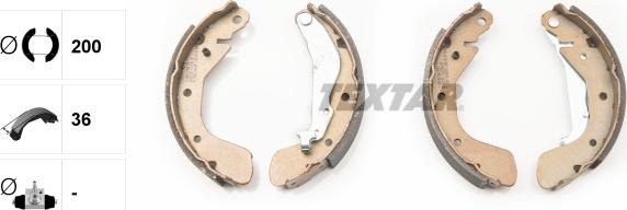 Textar 91062500 - Bremžu loku komplekts autospares.lv