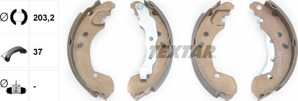 Textar 91062600 - Bremžu loku komplekts www.autospares.lv