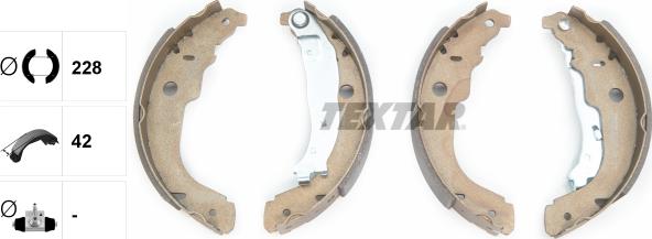 Textar 91067200 - Bremžu loku komplekts www.autospares.lv