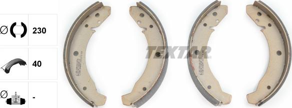 Textar 91007800 - Bremžu loku komplekts www.autospares.lv