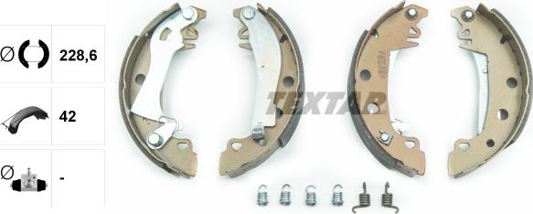 Textar 91011800 - Bremžu loku komplekts www.autospares.lv