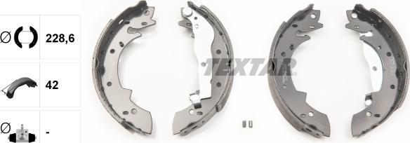 Textar 91011200 - Bremžu loku komplekts www.autospares.lv