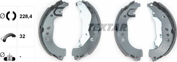 Textar 91080100 - Bremžu loku komplekts autospares.lv