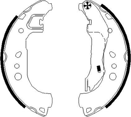 Textar 91080100 - Brake Shoe Set www.autospares.lv