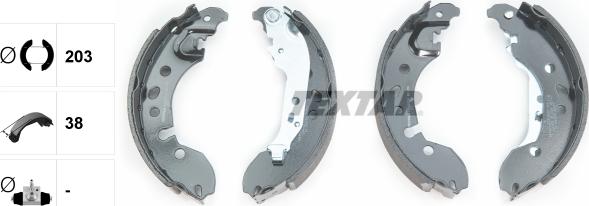 Textar 91080700 - Bremžu loku komplekts www.autospares.lv