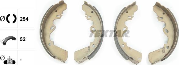 Textar 91034800 - Bremžu loku komplekts www.autospares.lv