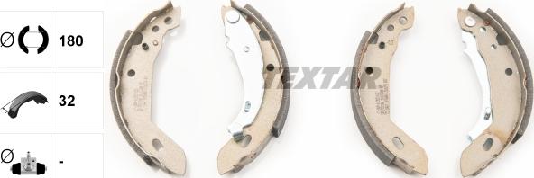 Textar 91031200 - Bremžu loku komplekts autospares.lv