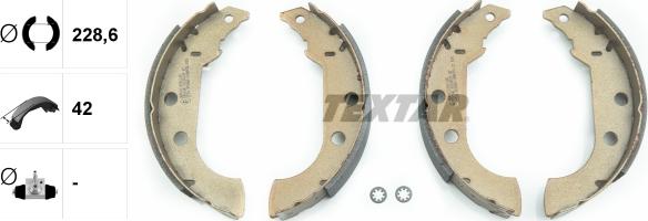 Textar 91038100 - Bremžu loku komplekts www.autospares.lv