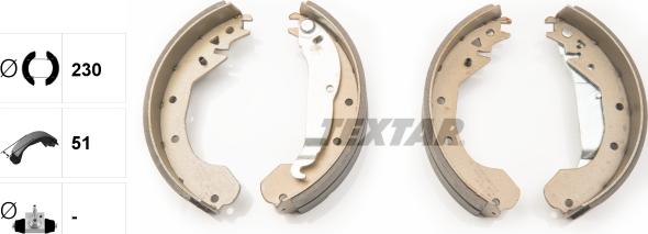 Textar 91033200 - Bremžu loku komplekts www.autospares.lv