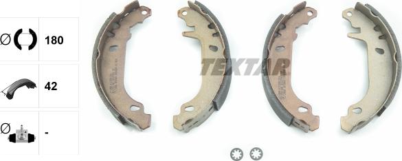 Textar 91037400 - Bremžu loku komplekts www.autospares.lv