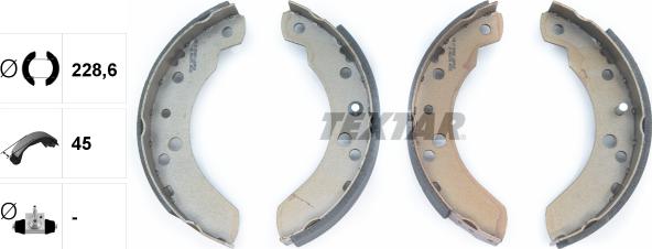 Textar 91037500 - Bremžu loku komplekts www.autospares.lv