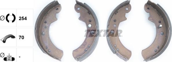 Textar 91037700 - Bremžu loku komplekts www.autospares.lv