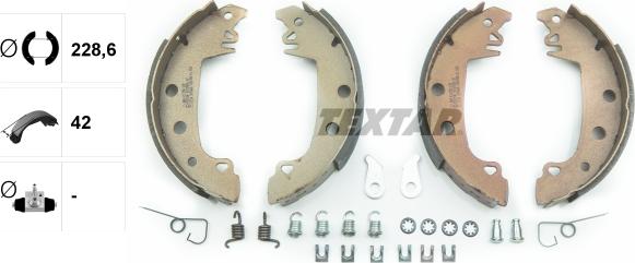 Textar 91029200 - Brake Shoe Set www.autospares.lv