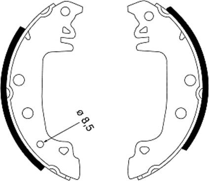 Textar 91029200 - Brake Shoe Set www.autospares.lv