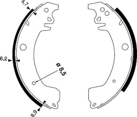 Textar 91029700 - Bremžu loku komplekts autospares.lv