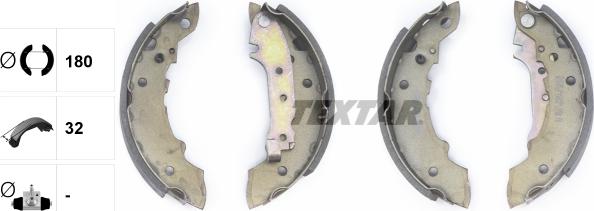 Textar 91026400 - Brake Shoe Set www.autospares.lv