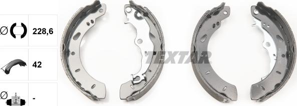 Textar 91079800 - Bremžu loku komplekts www.autospares.lv